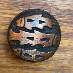 Vintage Copper Decorative Knobs (5)
